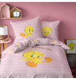 Looney Tunes Dekbedovertrek Tweety - Eenpersoons - 140  x 200 + 63 x 63 cm - Katoen