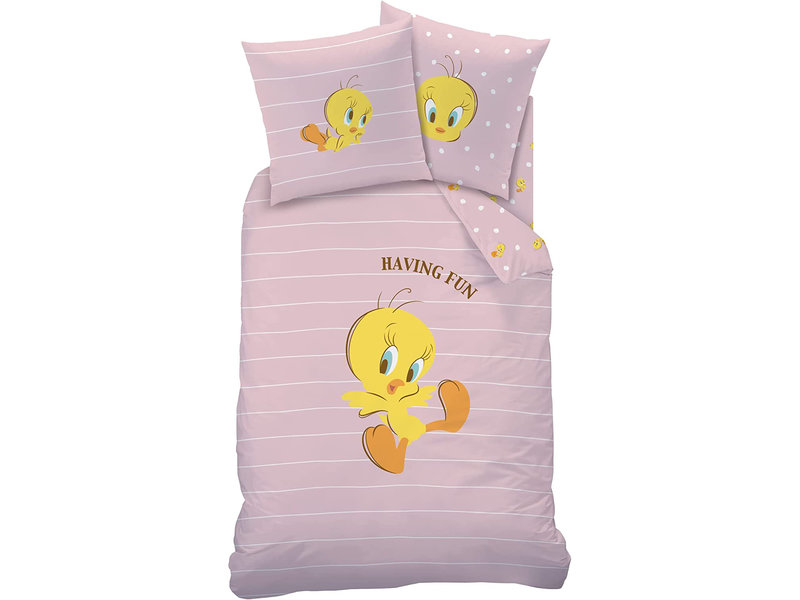 Looney Tunes Duvet cover Tweety - Single - 140 x 200 + 63 x 63 cm - Cotton