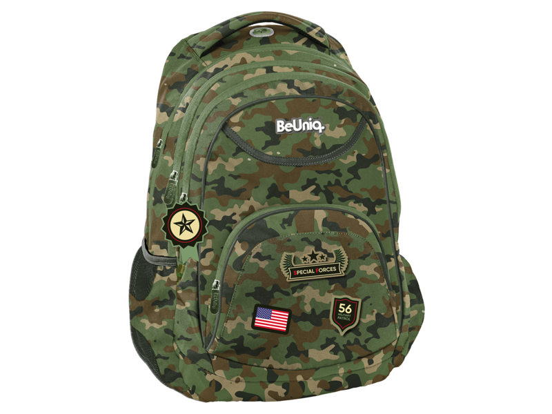 BeUniq Backpack Camouflage - 41 x 30 x 20 cm - Polyester