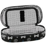BeUniq Pencil case, Skull - 23 x 10 x 5 cm - Polyester