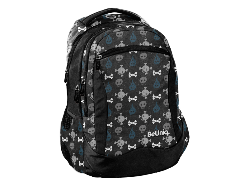 BeUniq Backpack Skull - 41 x 30 x 20 cm - Polyester