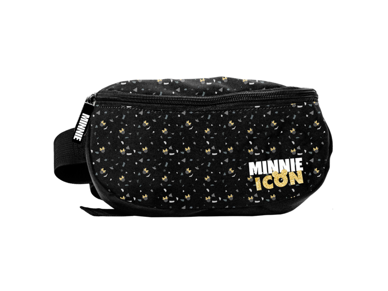 Disney Minnie Mouse Bauchtasche, Gold - 24 x 13 x 9 cm - Polyester