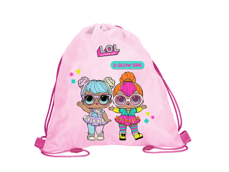 LOL Surprise! Gymbag, U Glow Girl - 37 x 34 cm - Polyester