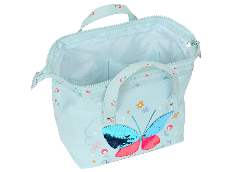 BlackFit8 Beautycase Vlinder - 26 x 17 x 12 cm - Polyester