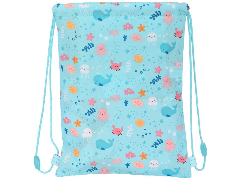 Safta Junior Gymbag, Whale - 34 x 26 cm - Polyester