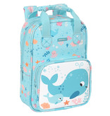 Safta Toddler backpack, Whale - 28 x 20 x 8 cm - Polyester