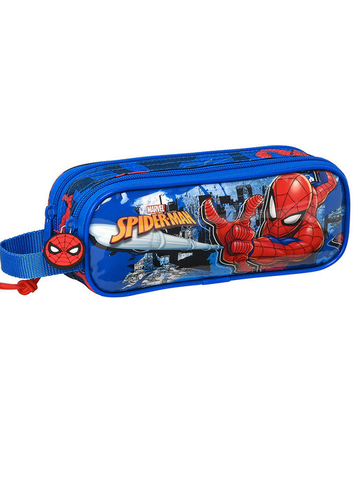 SpiderMan Pencil Case Web 21 x 8 x 6 cm - Polyester