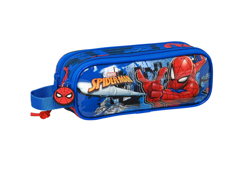Pencil Case Web 21 x 8 x 6 cm Polyester