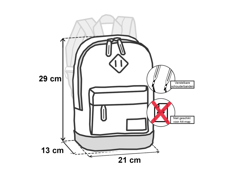 Bestway Toddler backpack, Forest  - 29 x 21 x 13 cm - Polyester