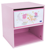 Peppa Pig Bedside table, Princess - 36 x 33 x 30 cm - MDF