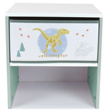 Jurassic World Bedside table, Velociraptor - 36 x 33 x 30 cm - MDF