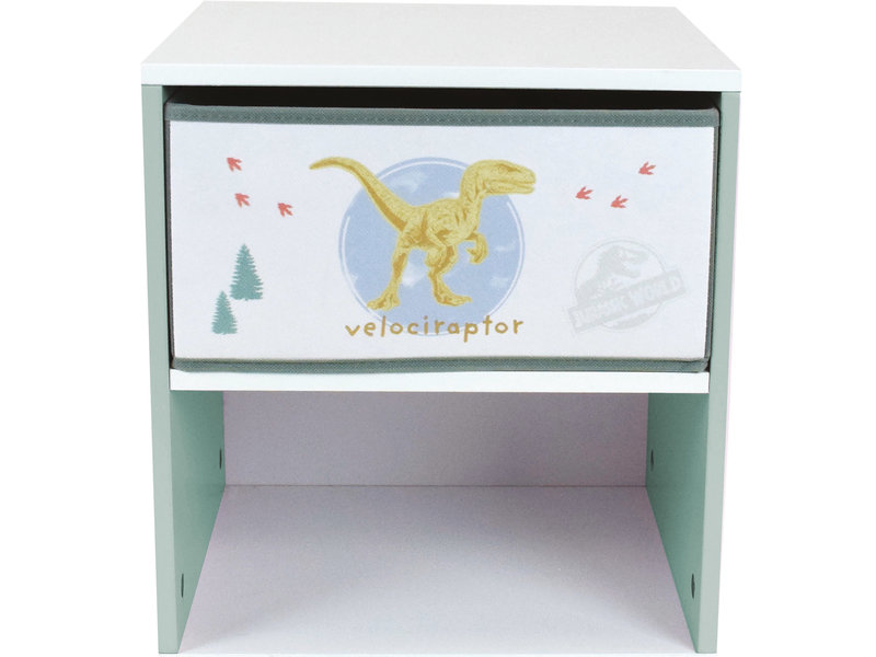 Jurassic World Nachttisch, Velociraptor - 36 x 33 x 30 cm - MDF