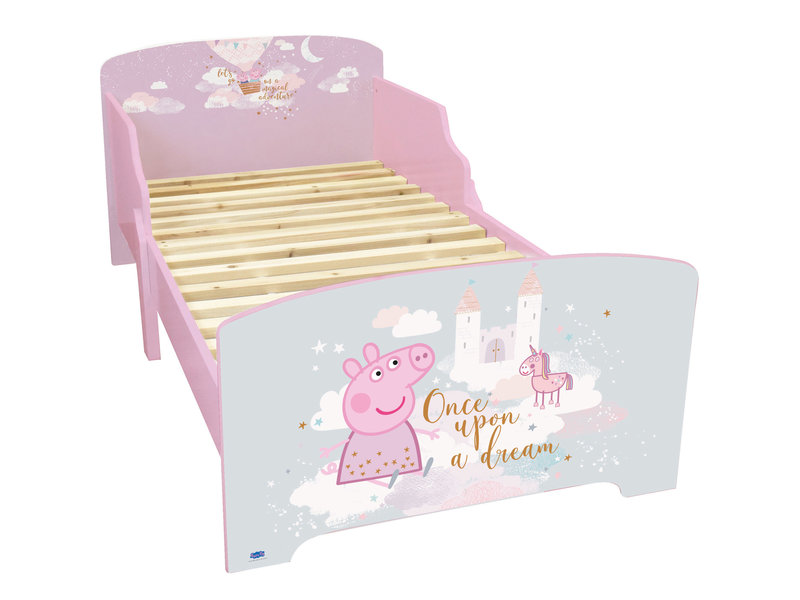 Peppa Pig Peuter Bed, Princess - 70 x 140cm - Multi - Inclusief lattenbodem