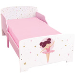 Ballerina Toddler Bed - 70 x 140cm - Multi - Including slatted base