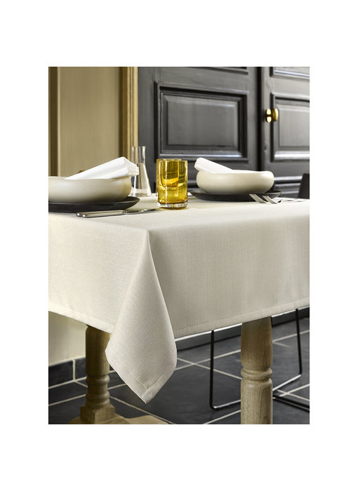 De Witte Lietaer Tischdecke rund Gibson Beige 210 cm Durchmesser