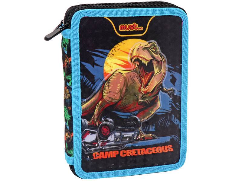 Jurassic World Filled Pencil Case, Camp Cretaceous - 21 x 15 x 5 cm - 31 pcs. - Polyester