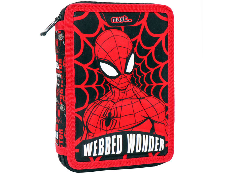 SpiderMan Trousse remplie, Webbed Wonder - 21 x 15 x 5 cm - 31 pcs. -Polyester