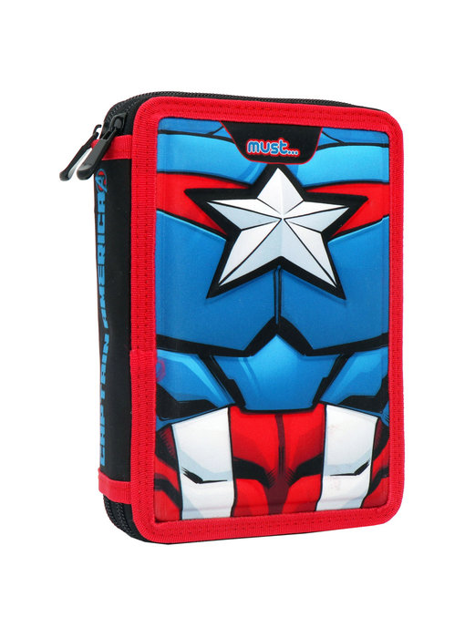 Marvel Avengers Filled Pencil Case Captain America 21 x 15 x cm - 31 pcs.