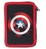 Marvel Avengers Gefülltes Mäppchen, Captain America - 21 x 15 x 5 cm - 31-tlg. -Polyester