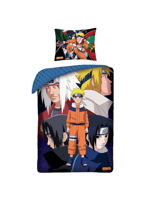 Naruto Bettbezug Konoha 140 x 200 + 65 x 65 cm Baumwolle