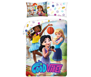 Lego Friends Bettbezug Good Vibes 140 x 200 cm Baumwolle