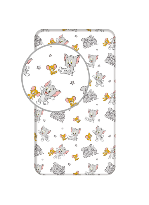 Tom and Jerry Drap housse Young 90 x 200 cm Coton