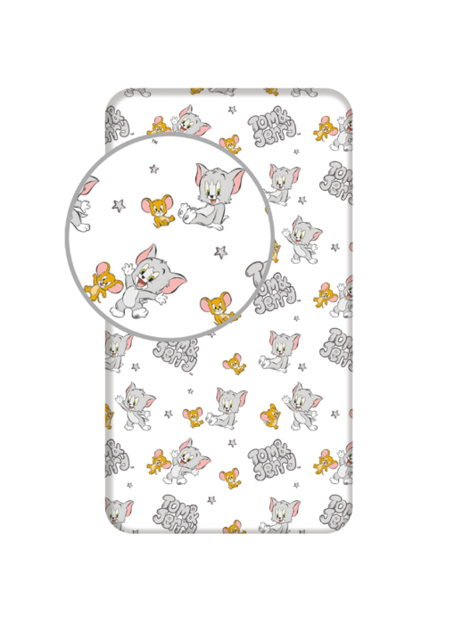 Tom and Jerry Fitted sheet Young 90 x 200 cm Cotton