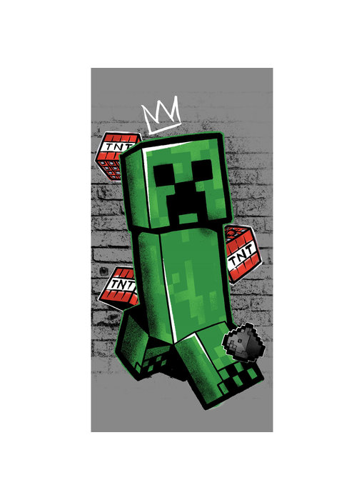 Minecraft Strandtuch Metro Art Creeper 70 x 140 cm Baumwolle