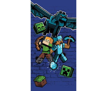 Minecraft Beach towel Metro Art Survive 70 x 140 cm Cotton