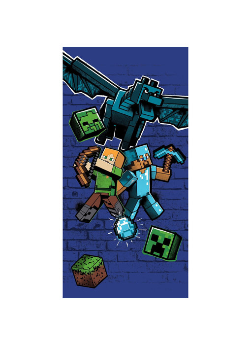 Minecraft Beach towel Metro Art Survive 70 x 140 cm Cotton