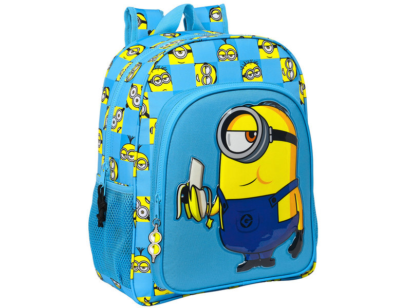 Minions Backpack, Minionstatic - 38 x 32 x 12 cm - Polyester