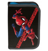 Spider-Man Filled Pencil Case, Amazing - 19.5 x 13 cm - 22 pcs. - Polyester