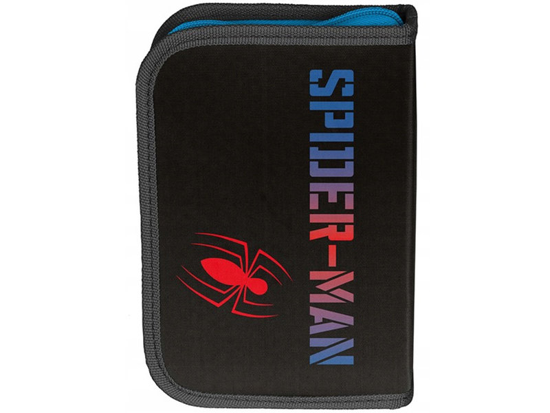 Spider-Man Filled Pencil Case, Amazing - 19.5 x 13 cm - 22 pcs. - Polyester