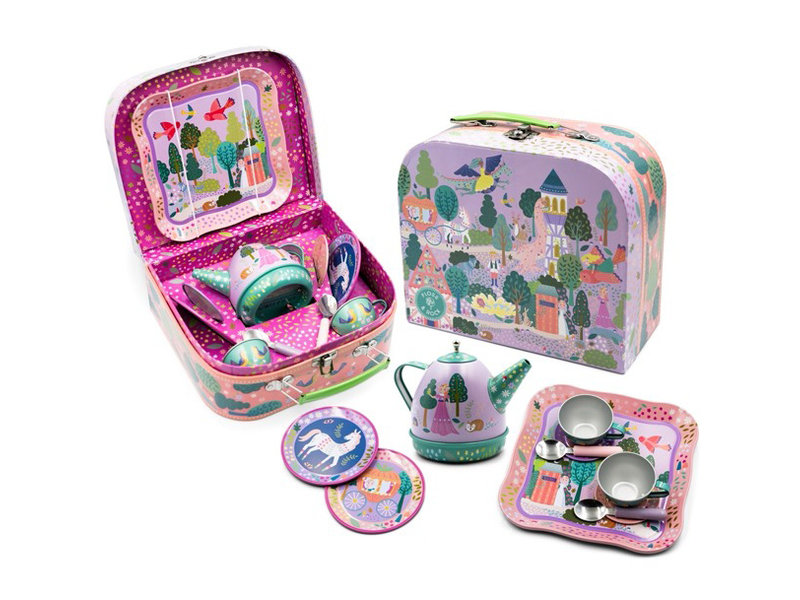 Floss & Rock Tea set, Fairytale - 11-piece - 21 x 18 x 9,5 cm - With music