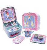 Floss & Rock Theeservies, Fairy - 7 delig - 17 x 17 x 9 cm - Metaal
