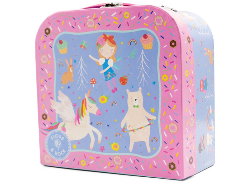 Floss & Rock Theeservies, Fairy - 7 delig - 17 x 17 x 9 cm - Metaal