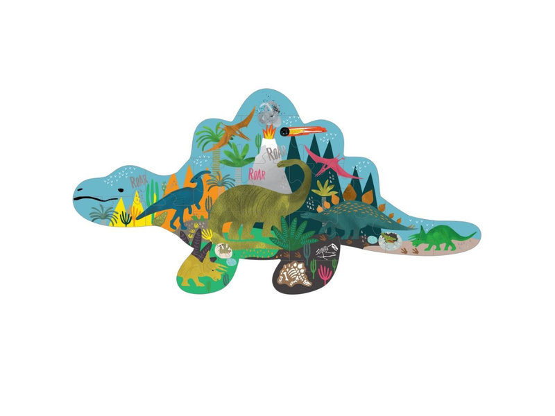 Floss & Rock Puzzel Dino - 20 stukjes - 60 x 30 cm