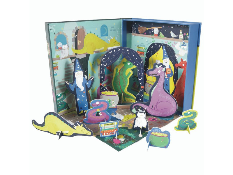 Floss & Rock Playbox, Wizard - 2 in 1 - 21.5 x 21.5 x 4.5 cm