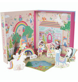 Floss & Rock Playbox, Rainbow Fairy - 2 en 1 - 21,5 x 21,5 x 4,5 cm