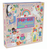 Floss & Rock Playbox, Regenbogenfee - 2 in 1 - 21,5 x 21,5 x 4,5 cm