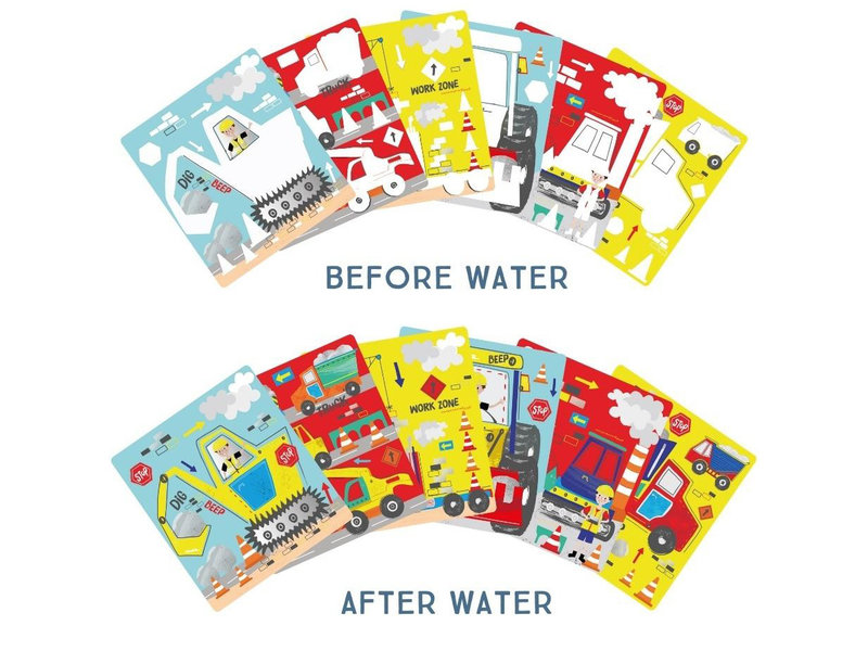 Floss & Rock Water Flip Cards, Construction - 26 x 20 x 9cm