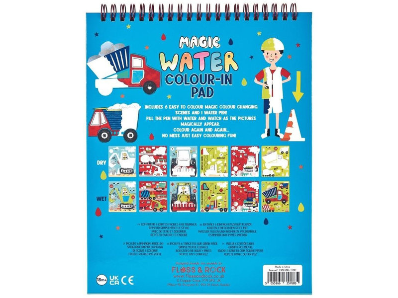 Floss & Rock Wasser-Flip-Karten, Konstruktion – 26 x 20 x 9 cm