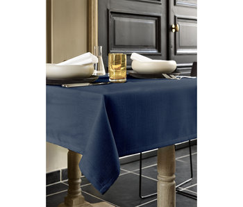 De Witte Lietaer Tablecloth Round Gibson Dark Blue Ø 170 cm Polyester