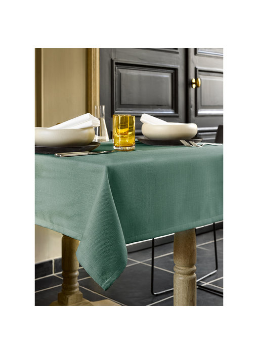 De Witte Lietaer Tablecloth Round Gibson Laurel Green Ø 210 cm Polyester