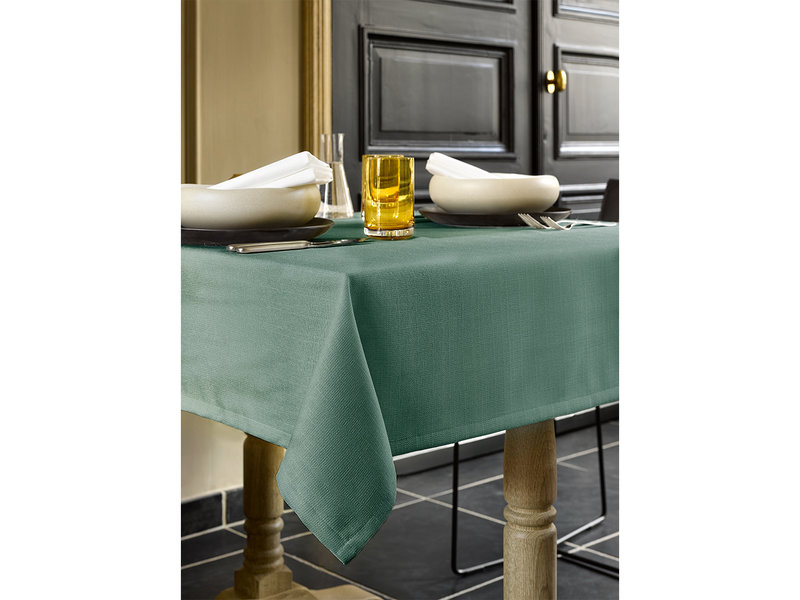 De Witte Lietaer Tablecloth Round, Laurel Green - Ø 210 cm - 100% Polyester