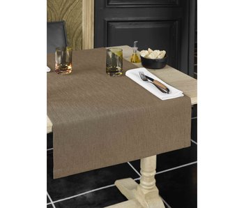 De Witte Lietaer Tablecloth Round Gibson Walnut Ø 210 cm Polyester