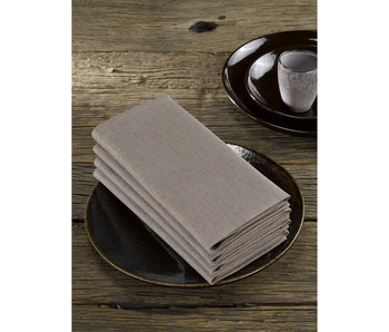 De Witte Lietaer Napkins Sonora Ash 4 pieces 50 x 50 cm Cotton