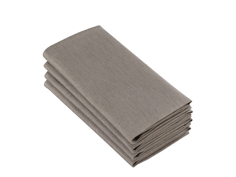 De Witte Lietaer Napkins, Sonora Ash (4 pcs.) - 50 x 50 cm - 100% Cotton