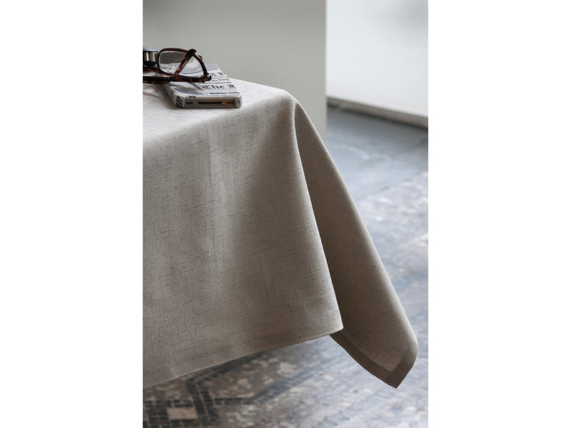 De Witte Lietaer Tablecloth, Sonora Ash - 160 x 360 cm - 100% Cotton