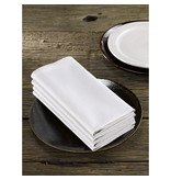 De Witte Lietaer Serviettes, Sonora Pearl White (4 pcs.) - 50 x 50 cm - 100% Coton